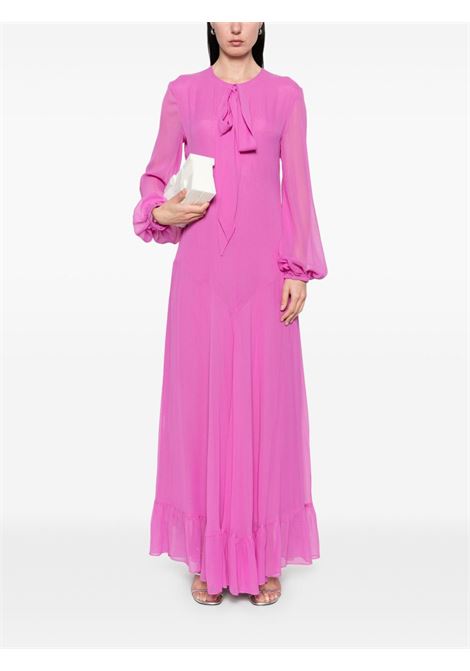 Abito lungo semi trasparente in violetto Alberta Ferretti - donna PHILOSOPHY DI LORENZO SERAFINI | 044621150219